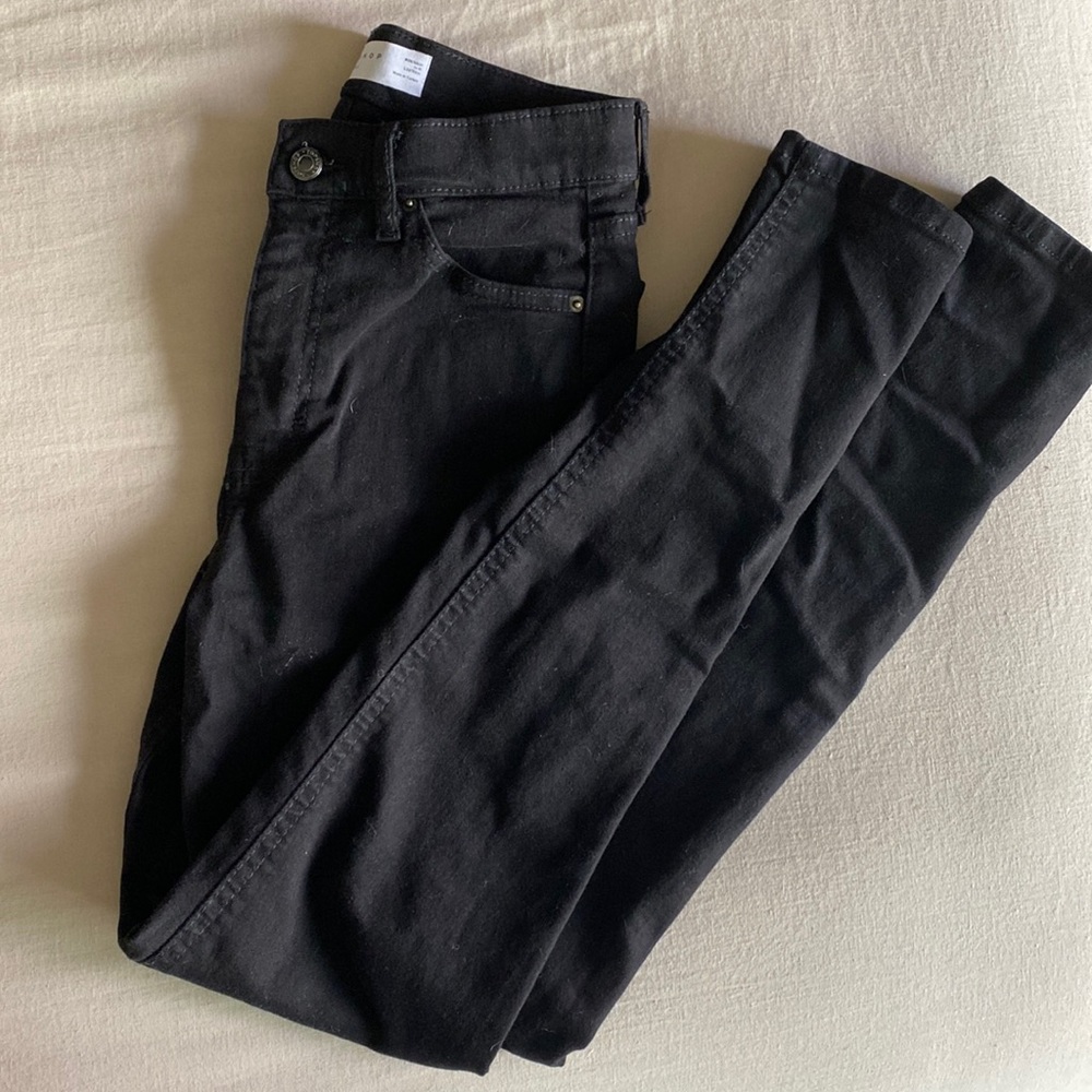 Skinny Fit Top Shop Jamie black jeans - size 26
